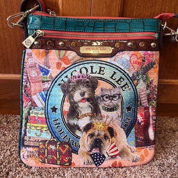 Nicole Lee Hollywood Multi-Colored Crossbody Bag 🐩 - Picture 1 of 3